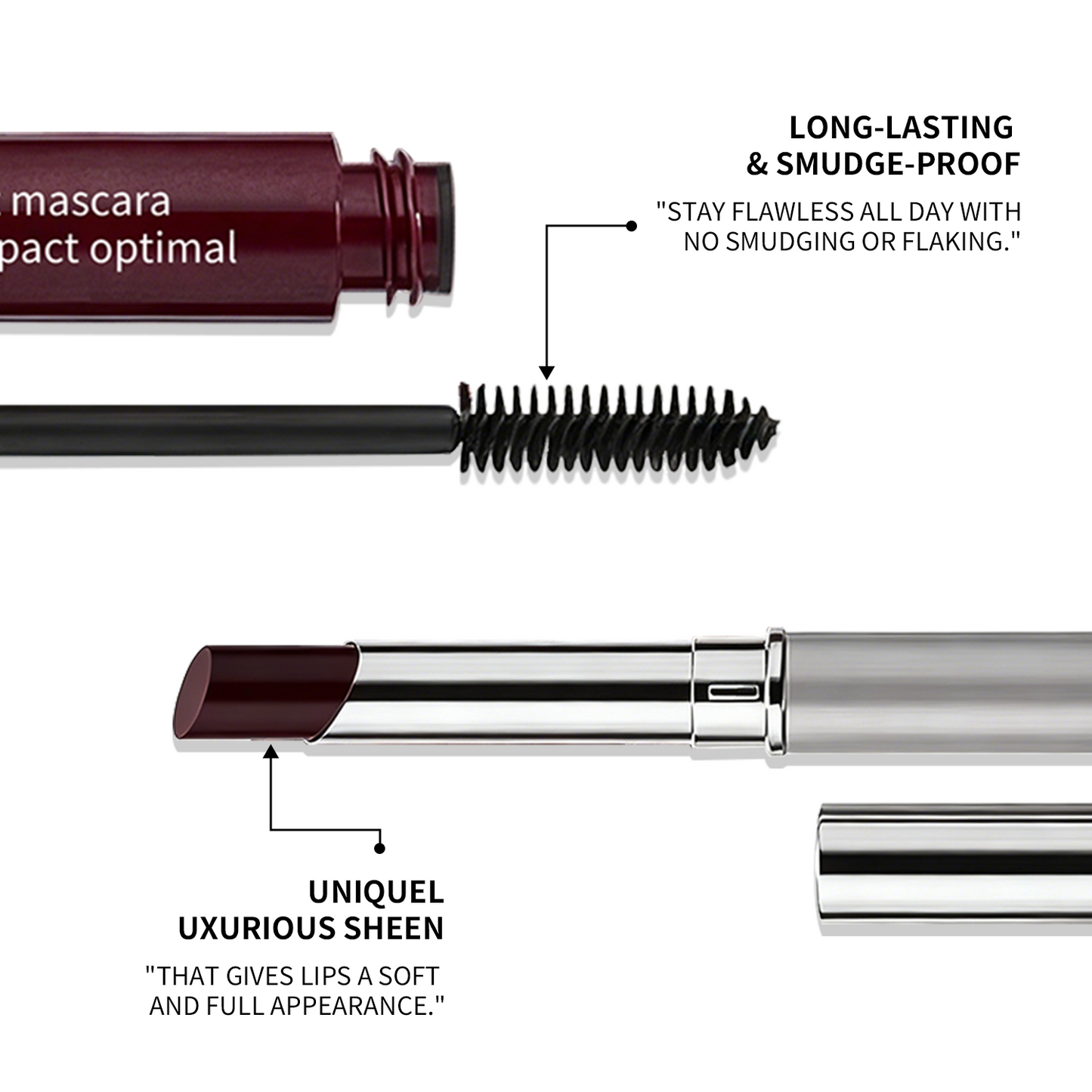 🎁Hot Sale Up to 60% off-🏆:Honey Lip & Eye Bundle - Lipstick  Honey + High Impact Mascara Honey🎁🎁