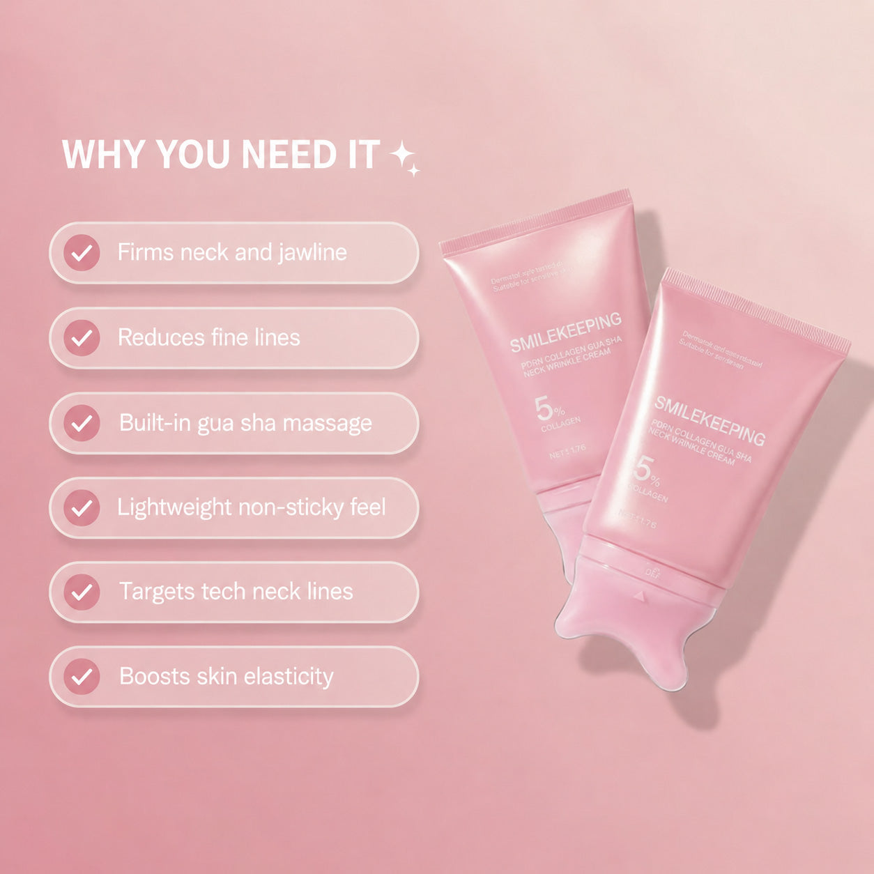 PDRN Collagen Gua Sha Neck Wrinkle Cream