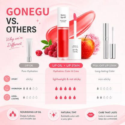 Korean Lip Tint Stain Trio Bundle | Glossy Lip Stain, Tinting & Long Lasting